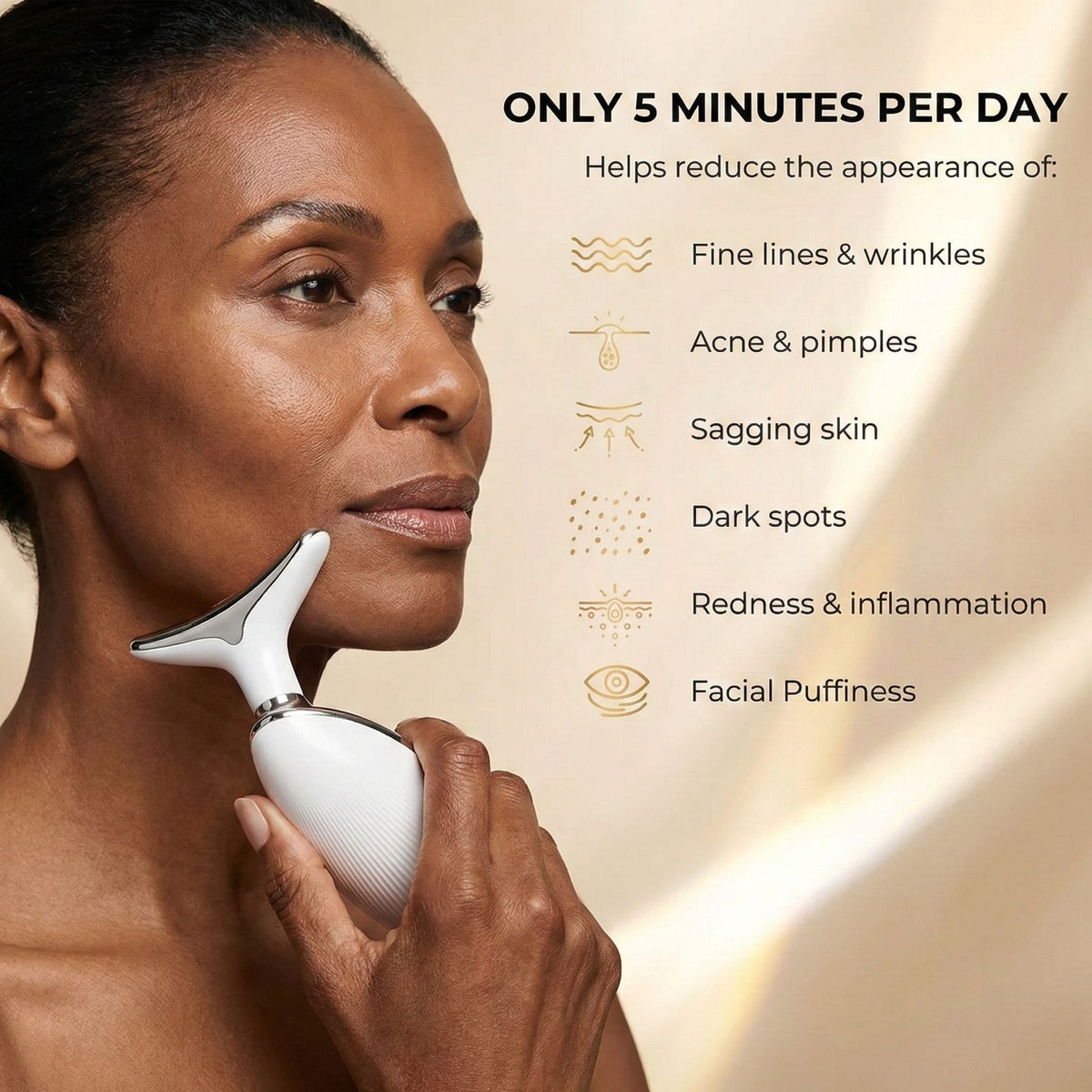 DermaLuxe 7-in-1 LED Facial Sculptor