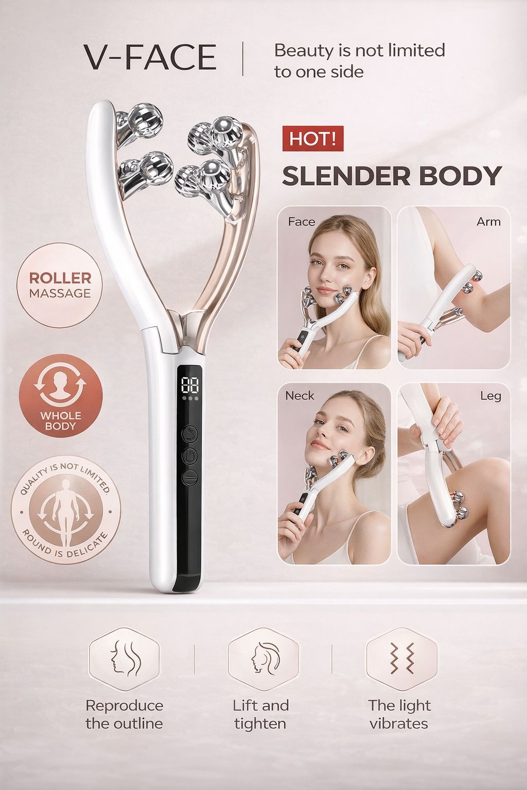 DermaLuxe Contour Pro Facial Roller