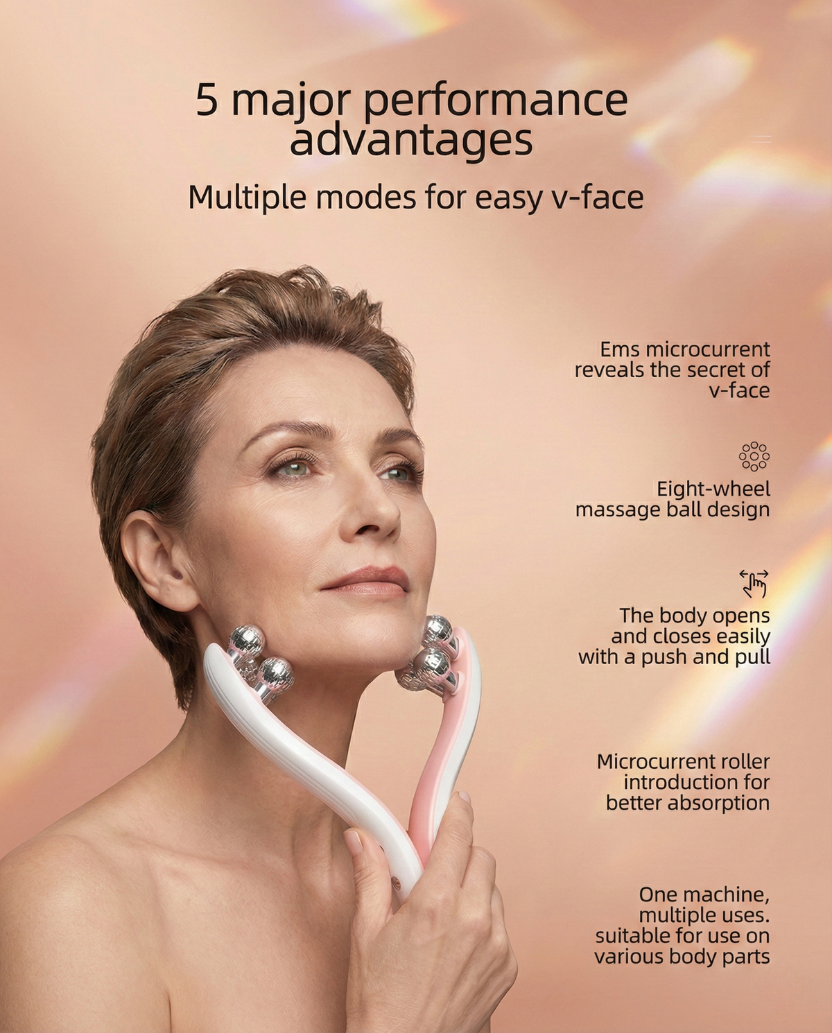 DermaLuxe Contour Facial Roller