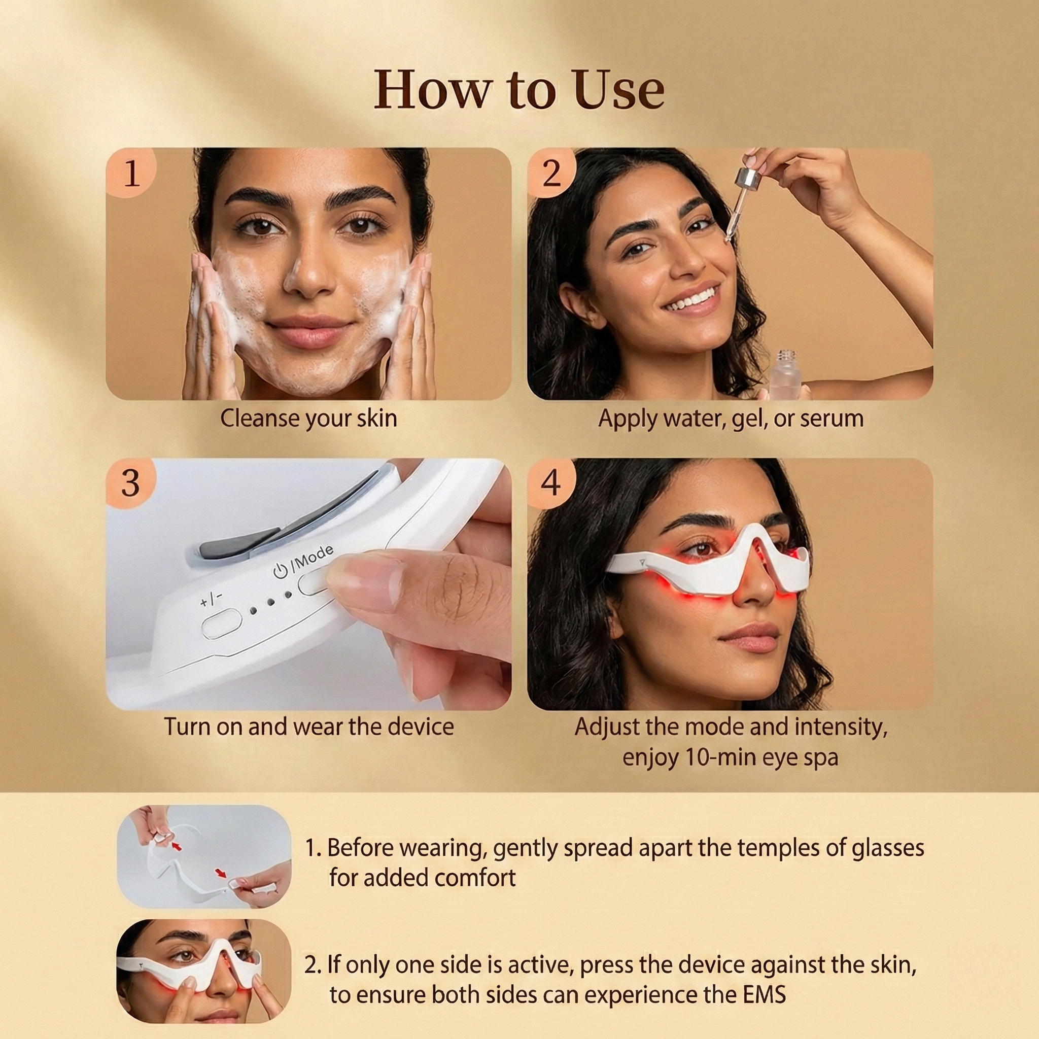 DermaLuxe Under-Eye Therapy Glasses