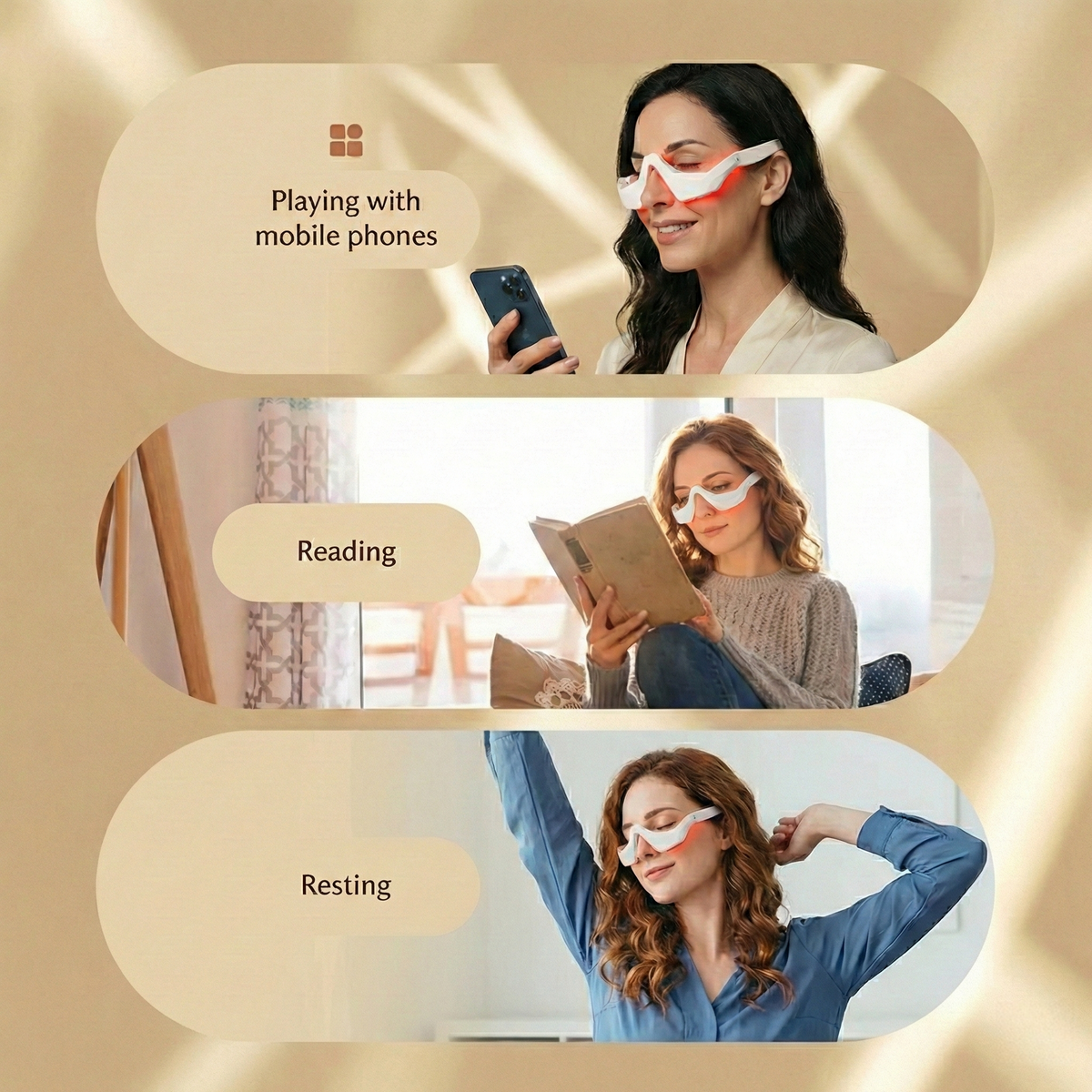 DermaLuxe Under-Eye Massage Glasses